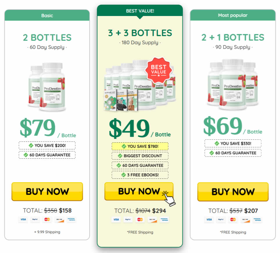 ProDentim Australia pricing options